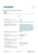 Déclaration de performance (DOP) - RetrideX